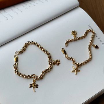 The Charmed Bracelet - Gold Vermeil