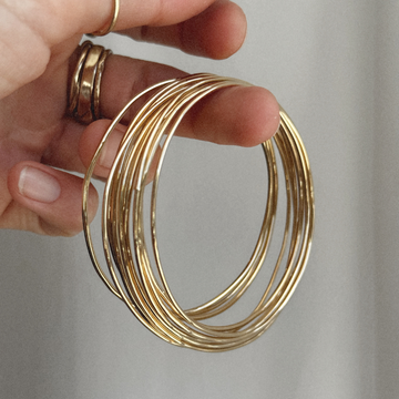 The Soldered Bangle - Gold Vermeil