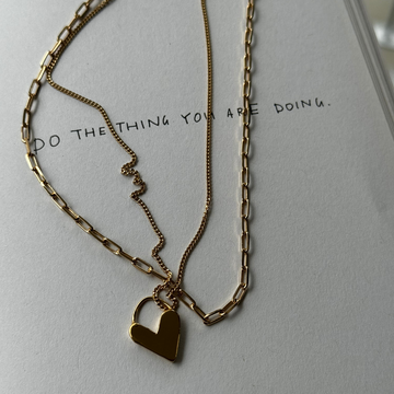 Darling Heart & Zuri Chain Bundle - Gold Vermeil