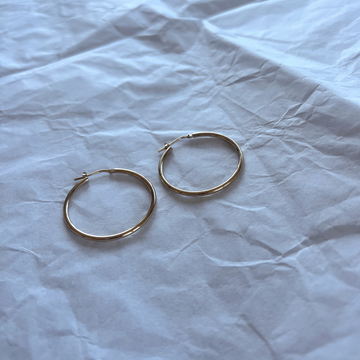 Statement Italian Hoops - Gold Vermeil