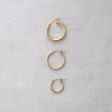 Orla Hoops Classic Chunky - Gold Vermeil