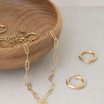 Orla Hoops Small - Gold Vermeil