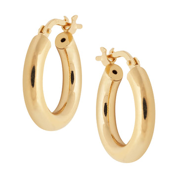 Orla Hoops Small Chunky  - Gold Vermeil