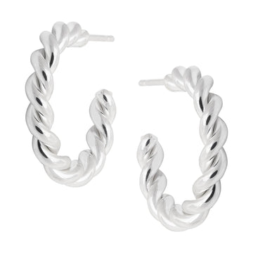 Rope Hoops - Silver